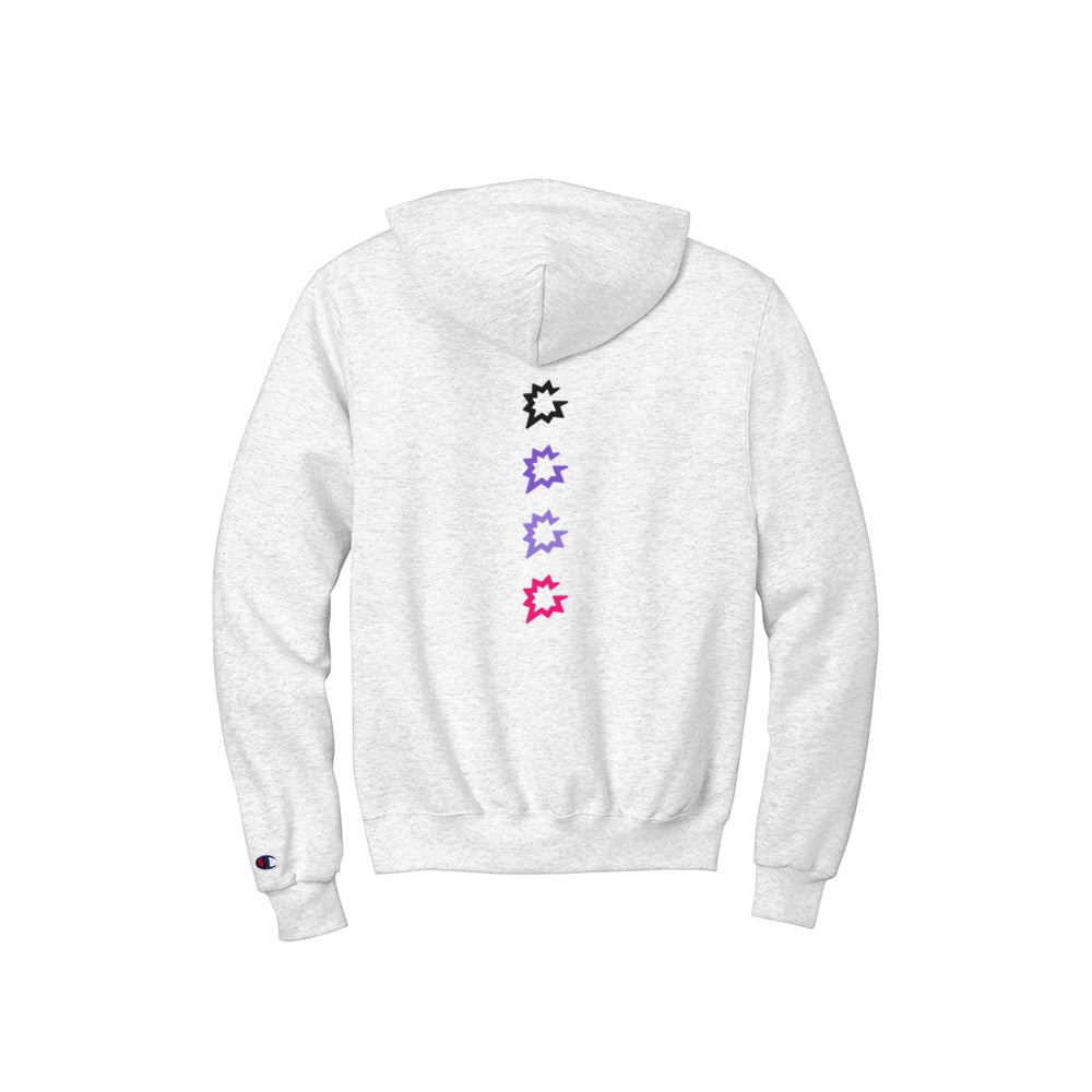 Unisex Burst Logo Hoodie (Ash Grey)